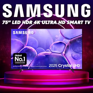 Win This SAMSUNG 75" HD 4K HD Smart TV!