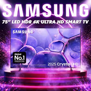 Win This SAMSUNG 75" HD 4K HD Smart TV!