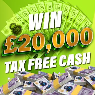 Win £20,000 Tax Free Cash for 5p!