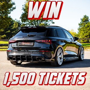 Win 1,500 Tickets into the Audi RS3 Vorsprung TFSI Quattro + £1,000 Cash Competition!