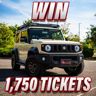 Win 1,750 tickets into the Suzuki Jimny SZ5 4X4 & £1,000 Cash Competition!