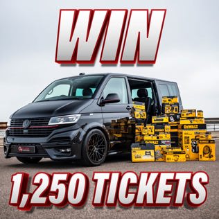 Win 1,250 Tickets into the VW Transporter + Dewalt Tool Bundle Competition!