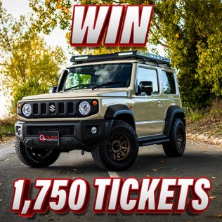 Win 1,750 tickets into the Suzuki Jimny SZ5 4X4 & £1,000 Cash Competition!