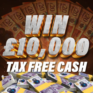 Win £10,000 Tax Free Cash for 5p!