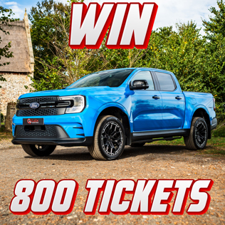 Win 800 Tickets into the Ford Ranger MS-RT 4x4 + £1,000 Cash Competition!