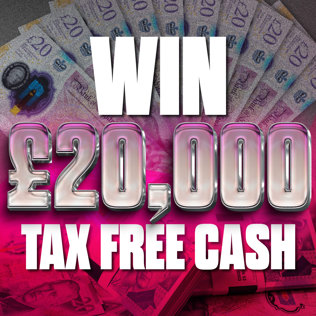Win £20,000 Tax Free Cash for 2p!